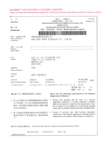 BUSINESS REGISTRATION DRDINANCE
